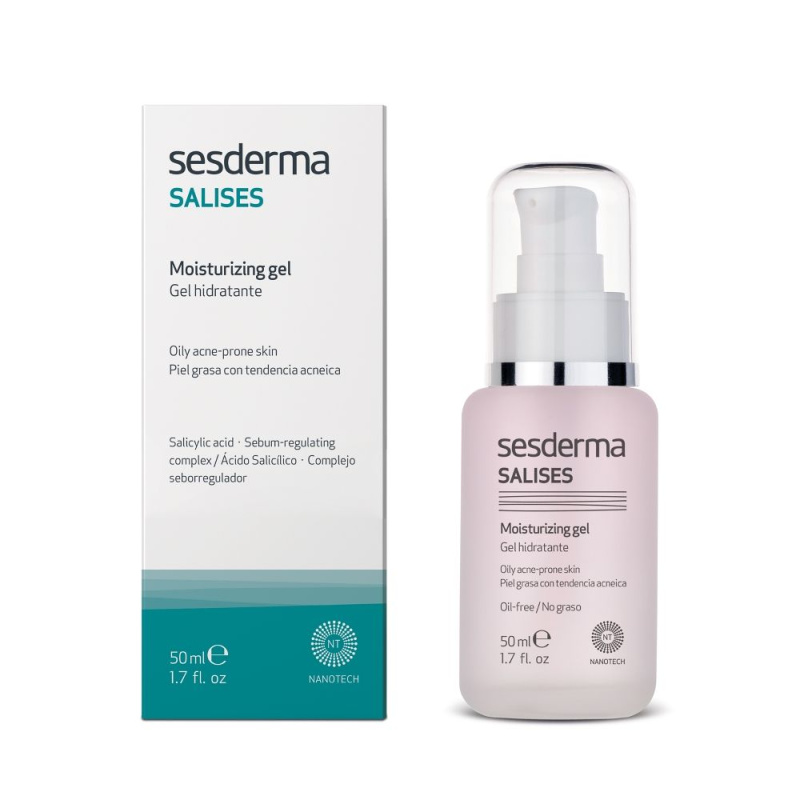 Sesderma Salises hydratační gel pro mastnou pleť se sklonem k akné 50 ml