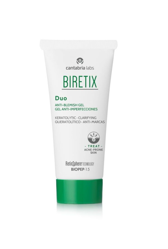 Biretix Treat Duo Anti-Blemish Gel korekční obnovující antirecidivní péče proti nedokonalostem pleti a stopám po akné 30 ml
