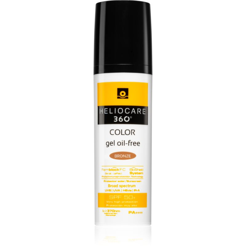 Heliocare 360° Color Gel Oil-Free tónující ochranný gel SPF 50+ odstín Bronze 50 ml