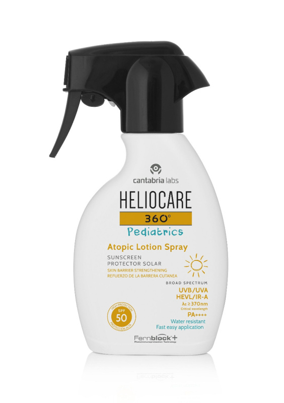 Heliocare 360° Pediatrics Atopic Lotion Spray opalovací sprej pro děti SPF 50 250 ml