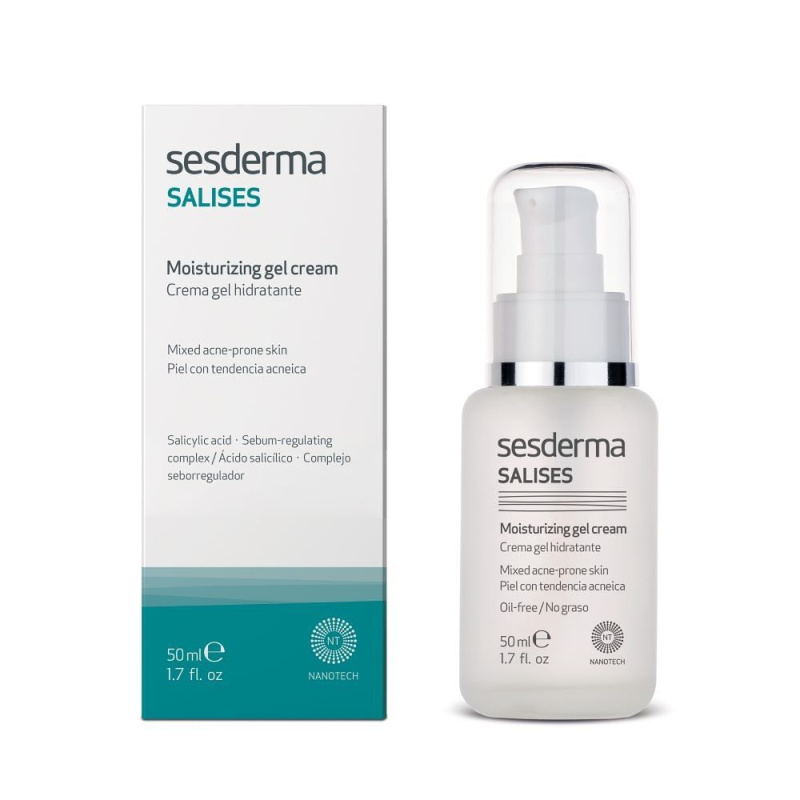 Sesderma Salises hydratační gelový krém pro mastnou pleť se sklonem k akné 50 ml