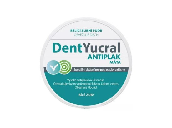 DentYucral Antiplaca bělicí zubní pudr 50 g