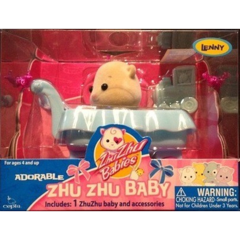 Zhu zhu babies miminko v kočárku lenny + 2 oblečky zdarma