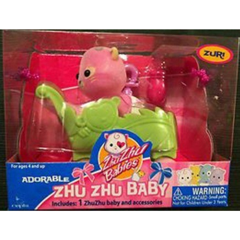 Zhu zhu babies miminko v kočárku zuri + 2 oblečky zdarma