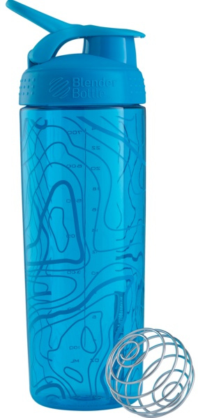 BlenderBottle Blender Bottle SportMixer Signature Sleek 820 ml - Aqua (tyrkysová)