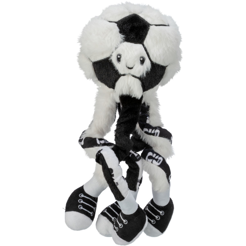 TRIXIE FIFA 2026 fotbalový míč s nožičkami, 32 cm, chlupatý plyš, bílá/černá - LIMITOVANÁ NABÍDKA