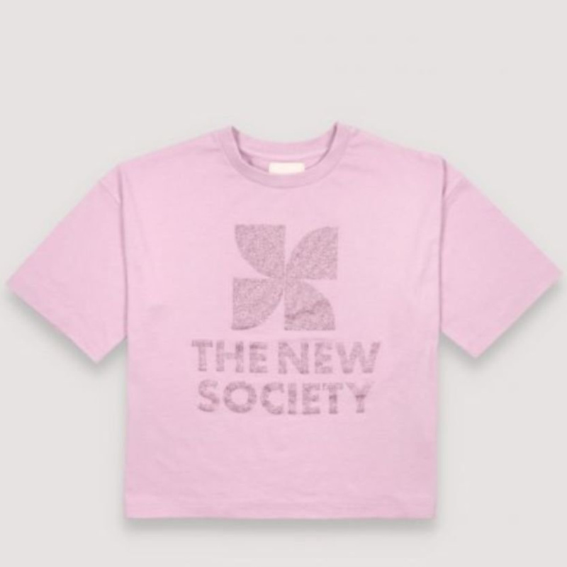 THE NEW SOCIETY Triko - Ontario Iris Lilac Velikost: 12Y