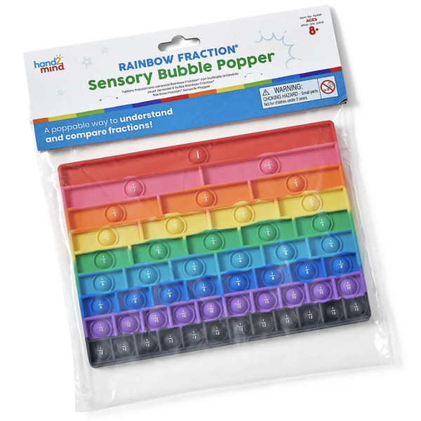 Hand2mind - Duhový pop-it pro učení zlomků Hand2Mind