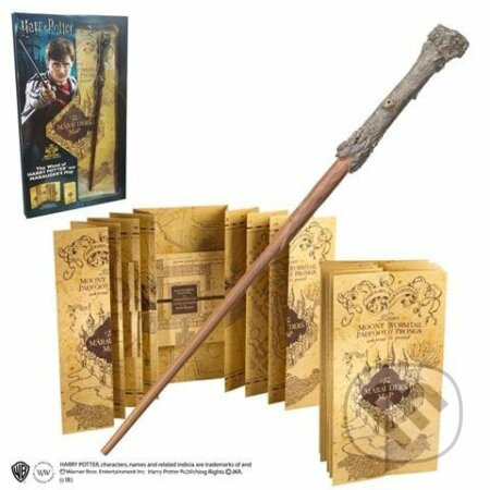 Harry Potter Sada: Záškodnícka mapa a palička Harryho Pottera