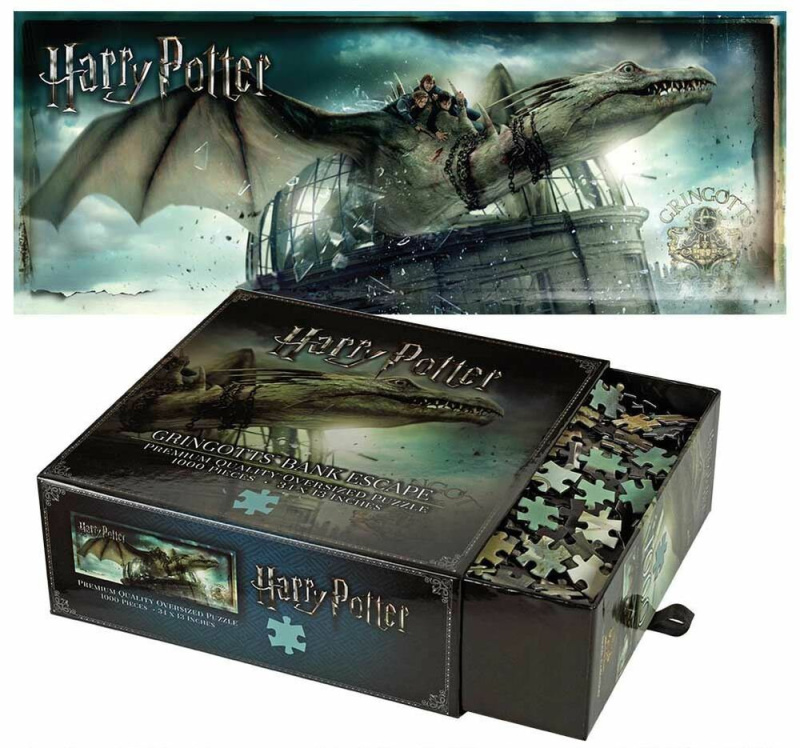 Panoramatické puzzle Noble Collection 1000 dílků Harry Potter: Útěk z Gringottovy banky