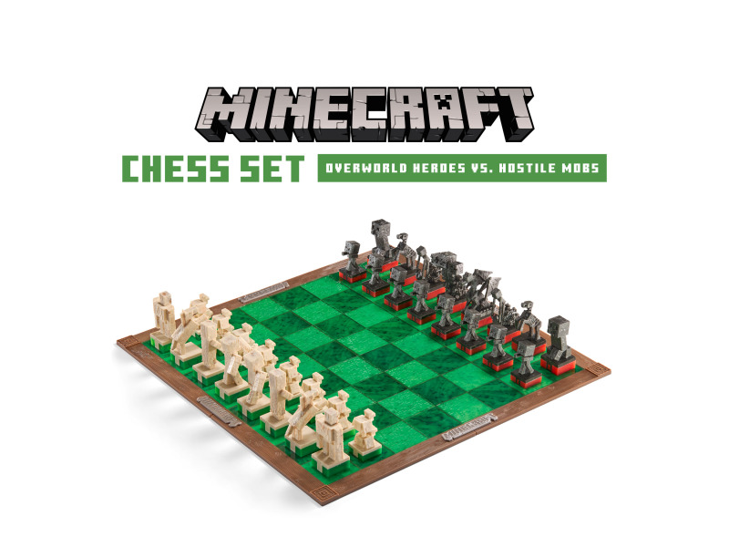 Minecraft šachy - Hrdinové vs mobové