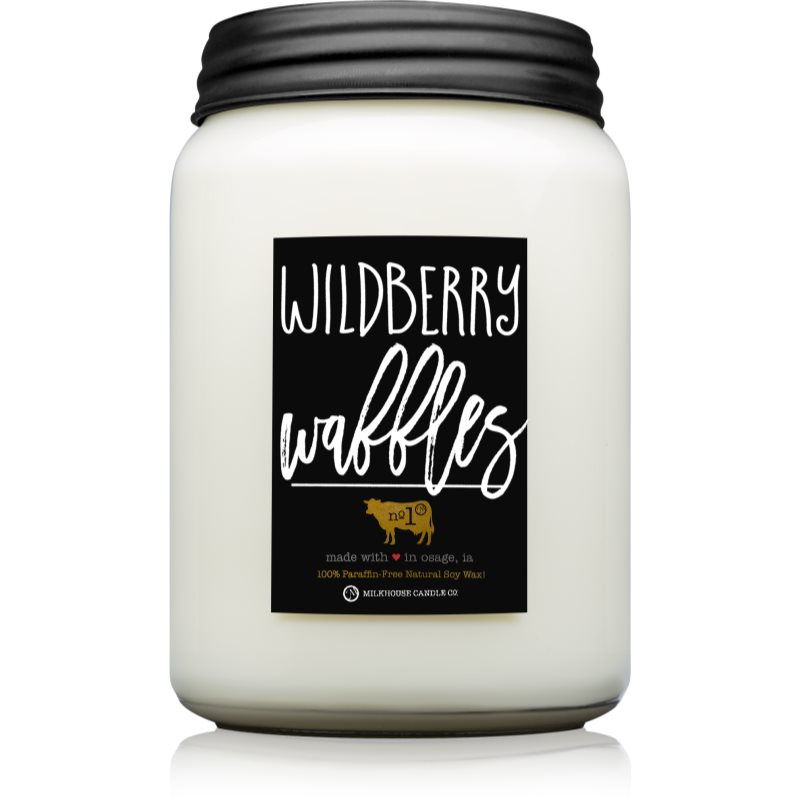 Milkhouse Candle Co. Farmhouse Wildberry Waffles vonná svíčka Mason Jar 737 g
