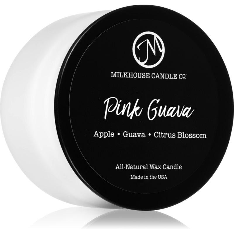 Milkhouse Candle Co. Creamery Pink Guava vonná svíčka Traveler Tin 106 g