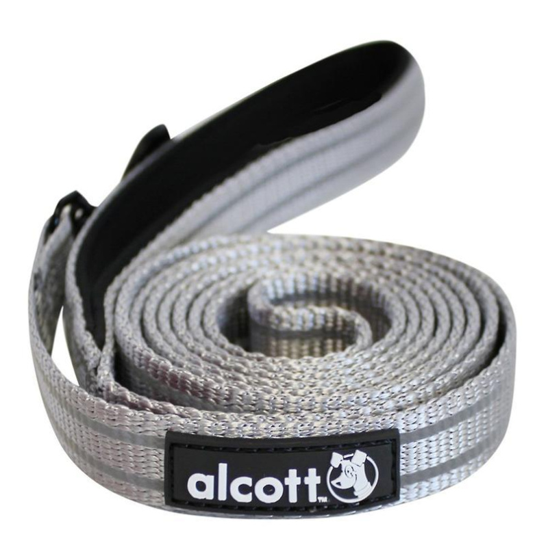 Alcott reflexní vodítko pro psy šedé, velikost S