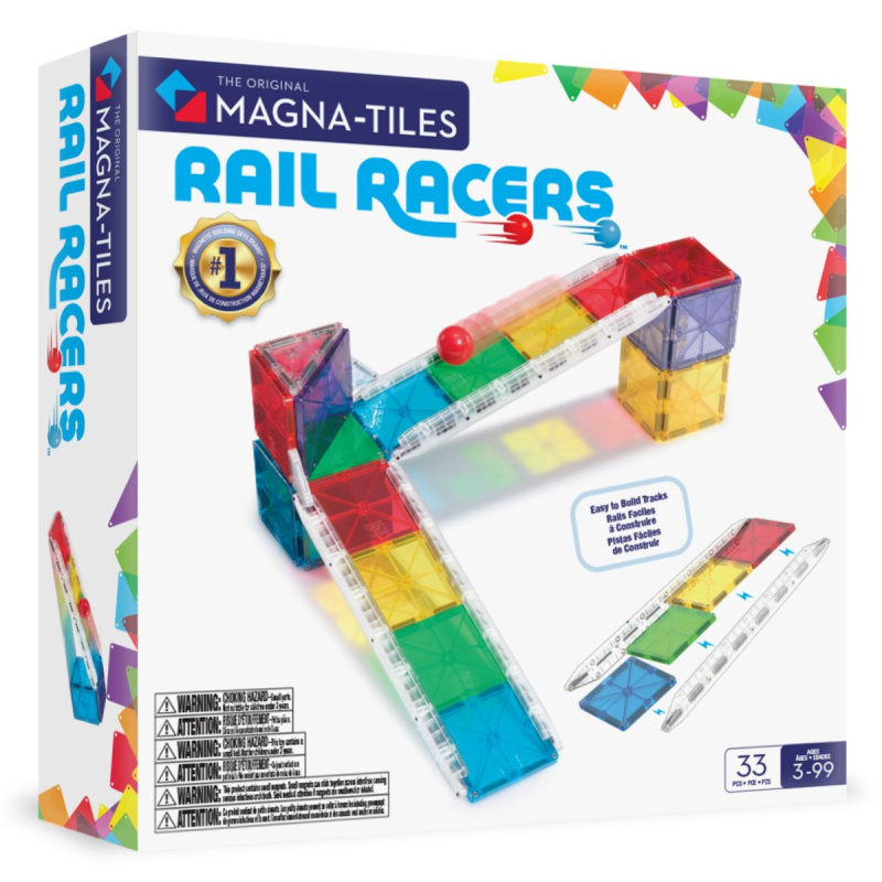 Magnetická stavebnica Rail Racers 33 dielov - hra z kategorie Stavebnice