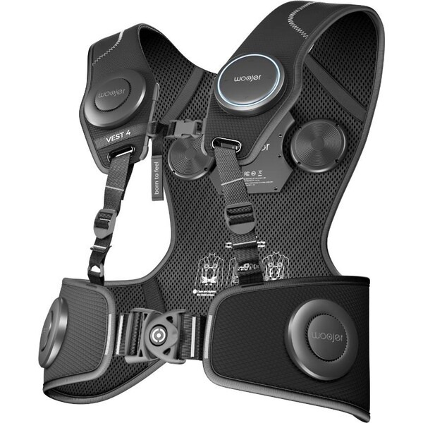 Woojer Vest 4 haptická vesta pro gaming černá