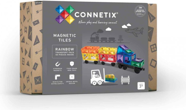 Connetix - Magnetická stavebnice - 50 dílků - Transport Pack Connetix