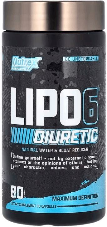 Nutrex Lipo 6 Black Diuretic, Spalovač tuků, 80 kapslí