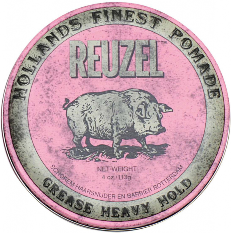 Reuzel Pink Grease Heavy Hold pomáda na vlasy 95 g