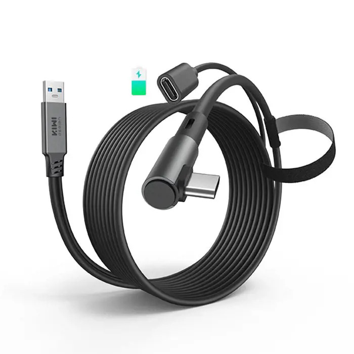 Kiwi design 4M Link Cable with charing, Black