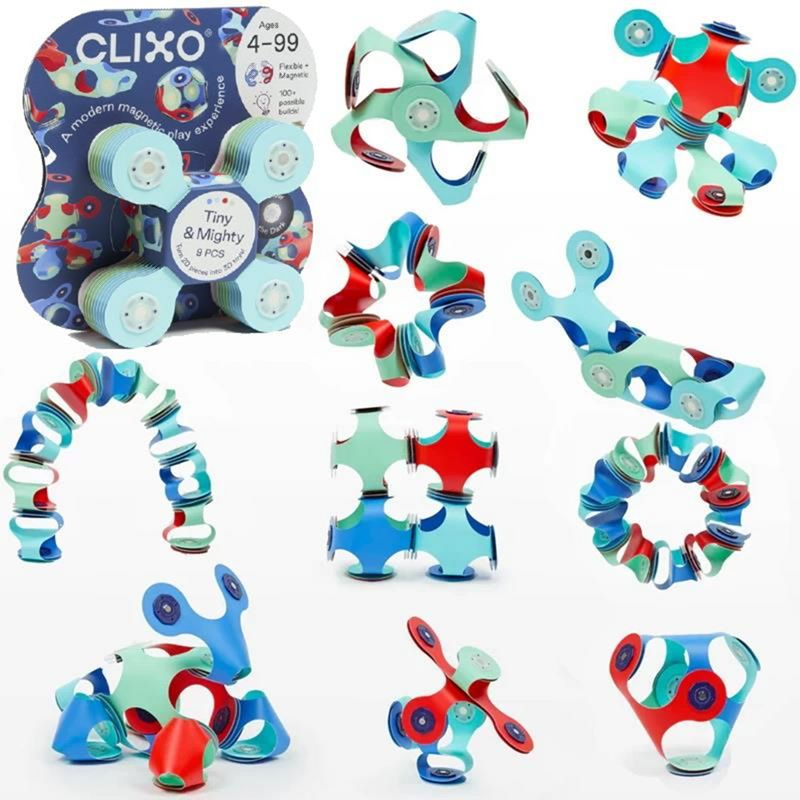 CLIXO - Tiny &amp; Mighty Marine magnetická stavebnice, 9 kusů