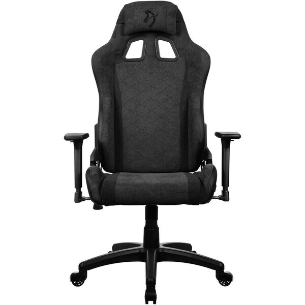 AROZZI AVANTI Soft Fabric herní židle tmavě šedá Šedá