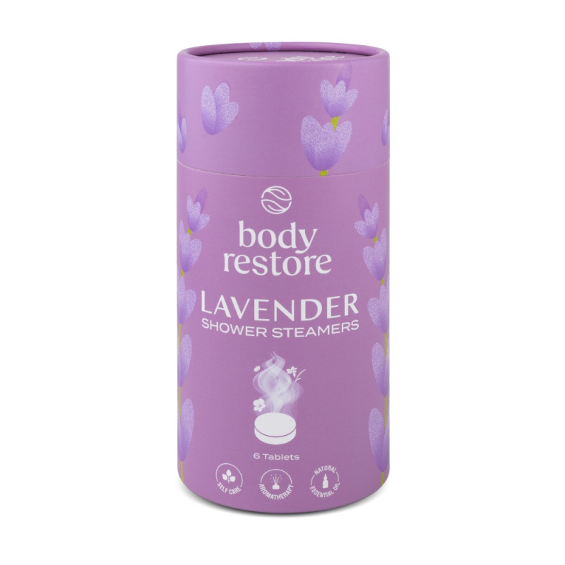 Body Restore Lavender Shower Steamers tablety do sprchy s vůní levandule 6 ks