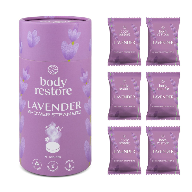 Body Restore Lavender Shower Steamers tablety do sprchy s vůní levandule 6 ks