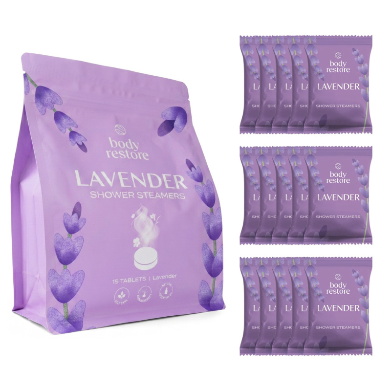 Body Restore Aromatické tablety do sprchy levandule 15 ks