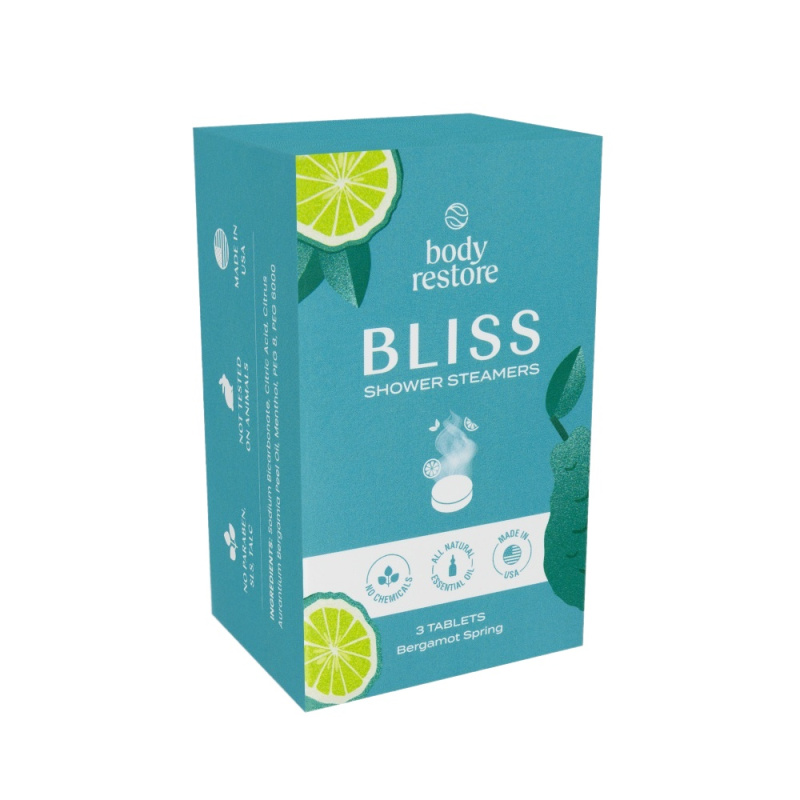 Body Restore Bliss Shower Steamers tablety do sprchy vůně Bergamot Spring 3 ks
