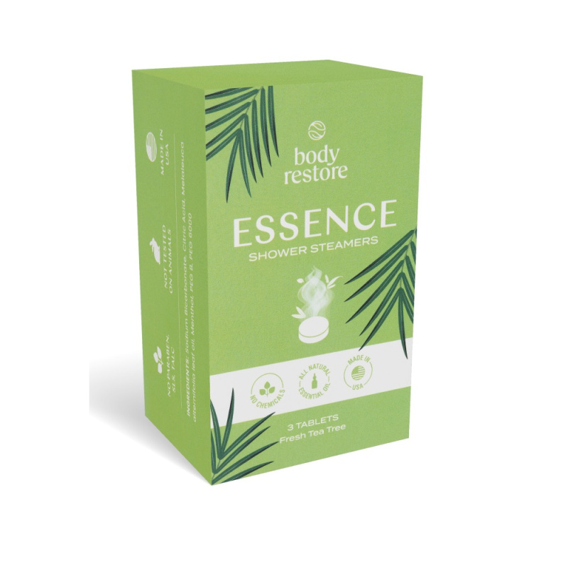 Body Restore Essence Shower Steamers tablety do sprchy vůně Tea Tree 3 ks