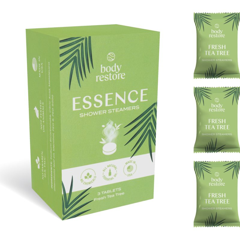 Body Restore Essence Shower Steamers tablety do sprchy vůně Tea Tree 3 ks