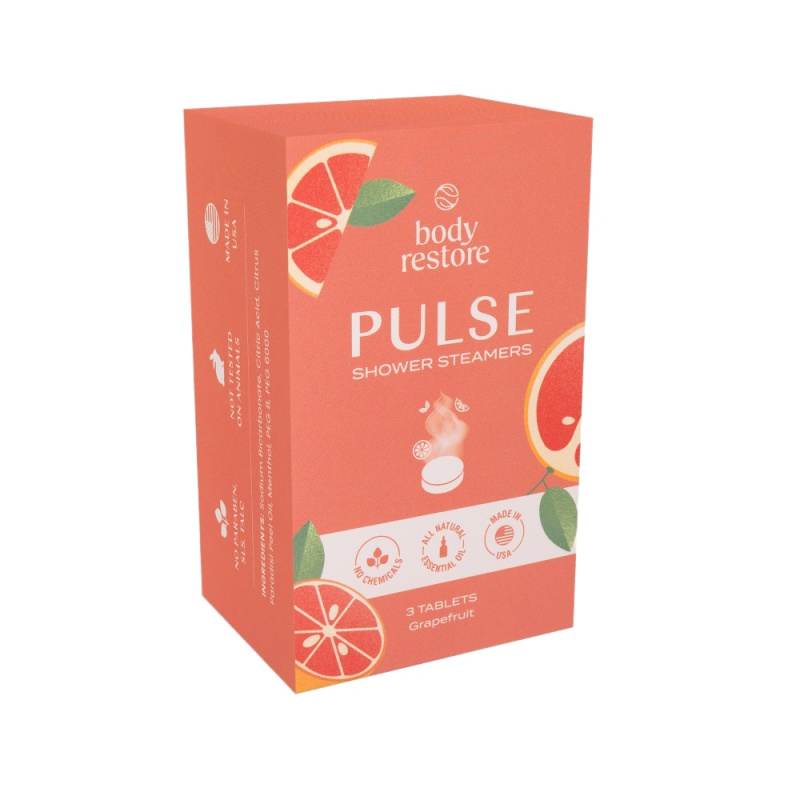 Body Restore Pulse Shower Steamers tablety do sprchy Grapefruit 3 ks