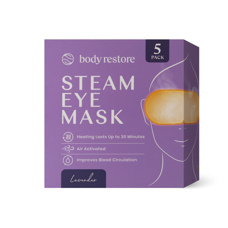 Body Restore Steam Eye Mask Lavender maska na oční okolí s vůní levandule 5 ks
