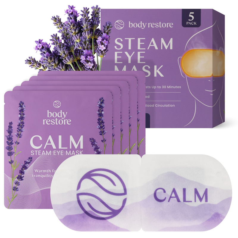 Body Restore Steam Eye Mask Lavender maska na oční okolí s vůní levandule 5 ks