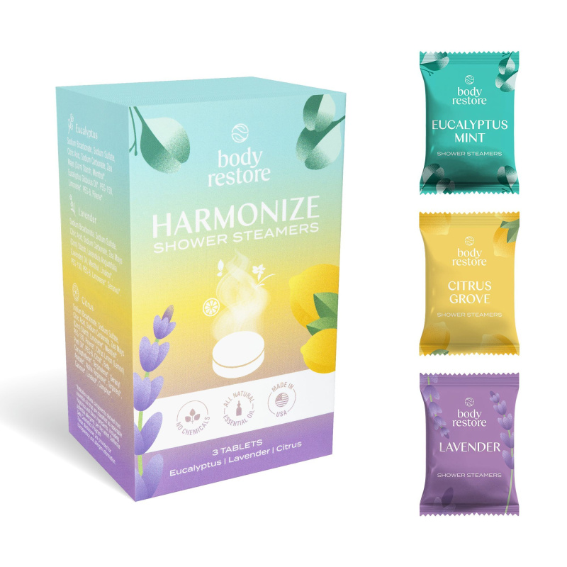 Body Restore Harmonize Shower Steamers tablety do sprchy mix 3 ks