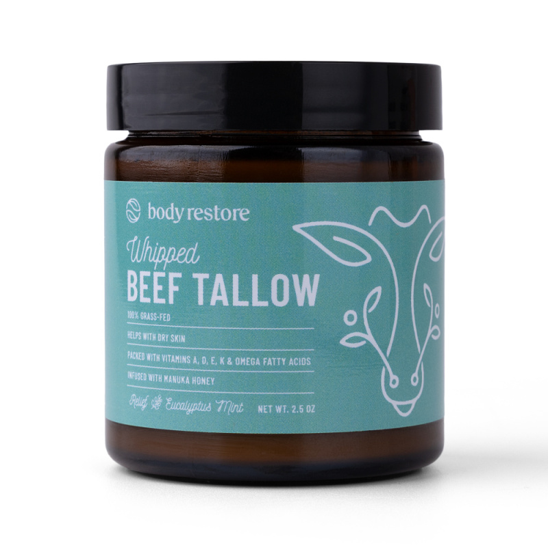 Body Restore Whipped Beef Tallow Balm Eucalyptus & Mint vyživující tělový krém 73 ml