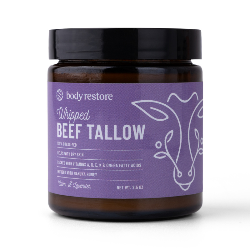 Body Restore Whipped Beef Tallow Balm Lavender vyživující tělový krém 73 ml