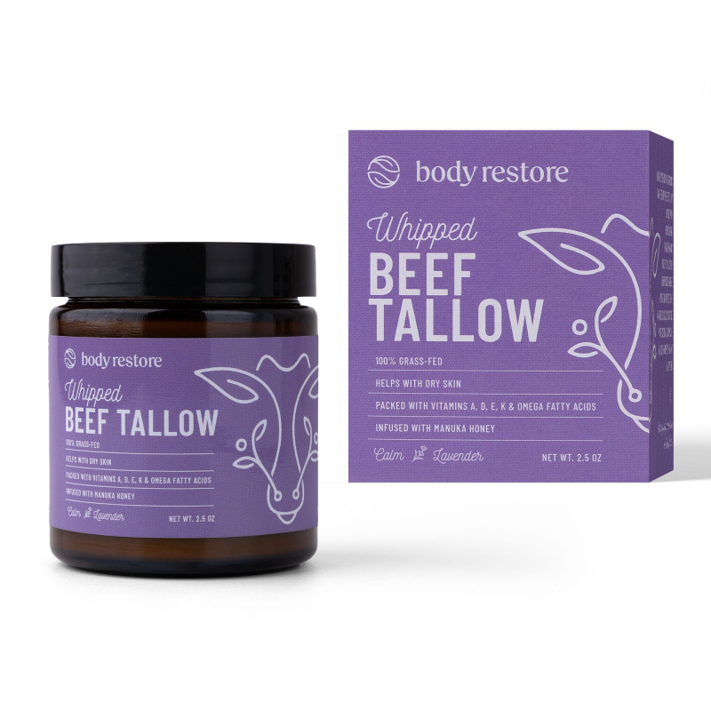 Body Restore Whipped Beef Tallow Balm Lavender vyživující tělový krém 73 ml