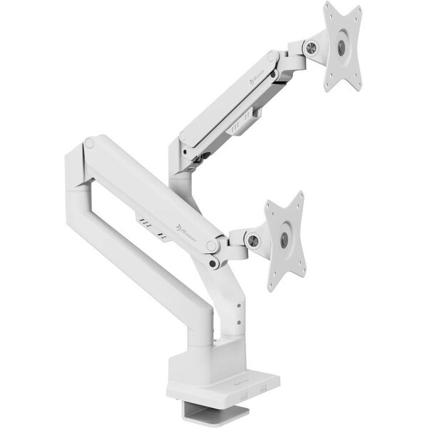 AROZZI ALZARE NEO DUO stolní držák pro 2 monitory bílý