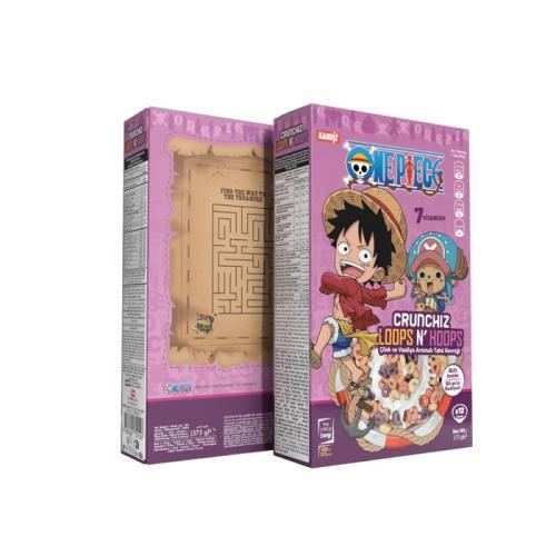 Kandiz cereálie onepiece crunchiz loops n hoops 375g