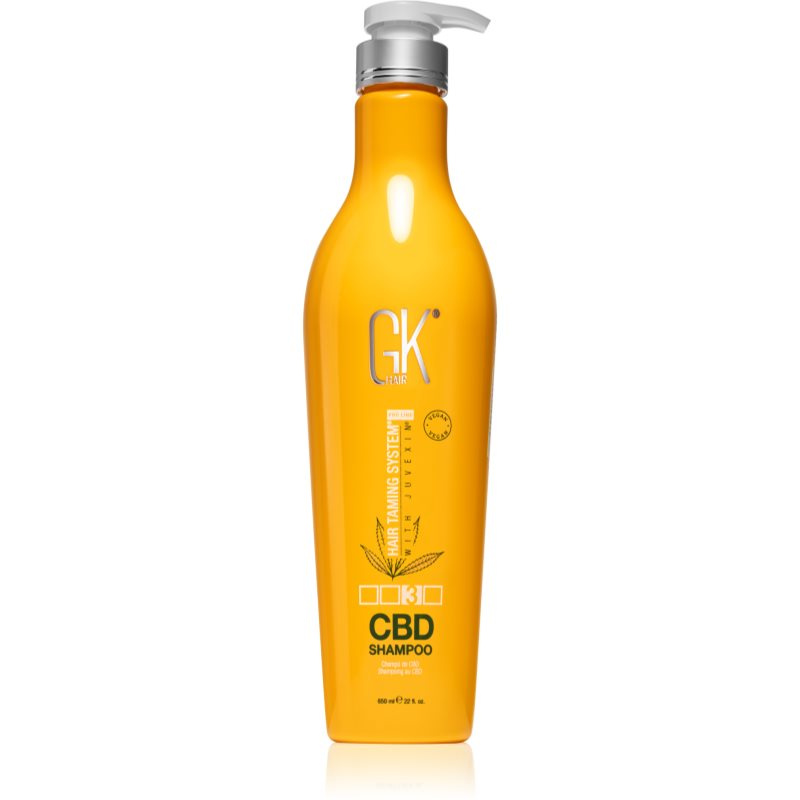 GK Hair CBD Shampoo intenzivně vyživující šampon s CBD 650 ml