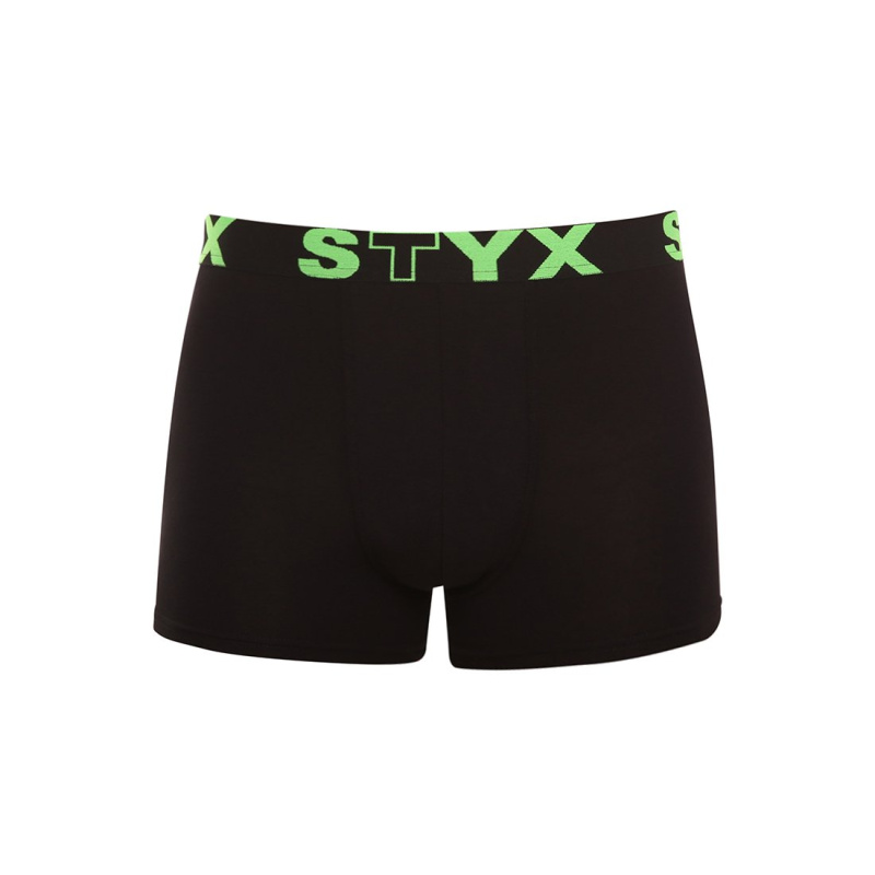 Styx Pánské boxerky sportovní guma černé (G962) L