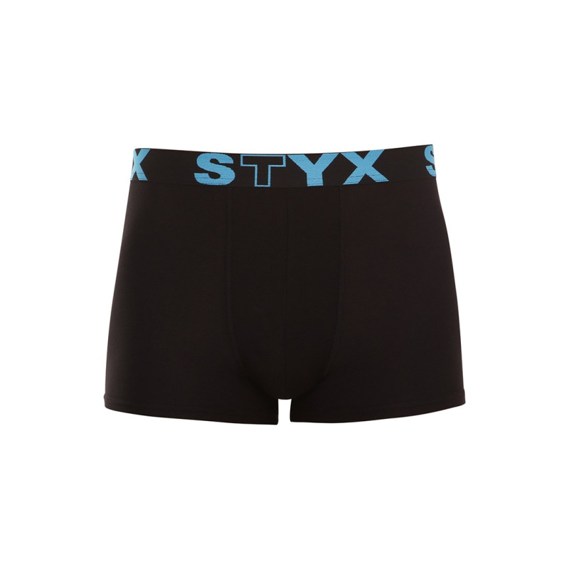 Styx Pánské boxerky sportovní guma černé (G961) XXL