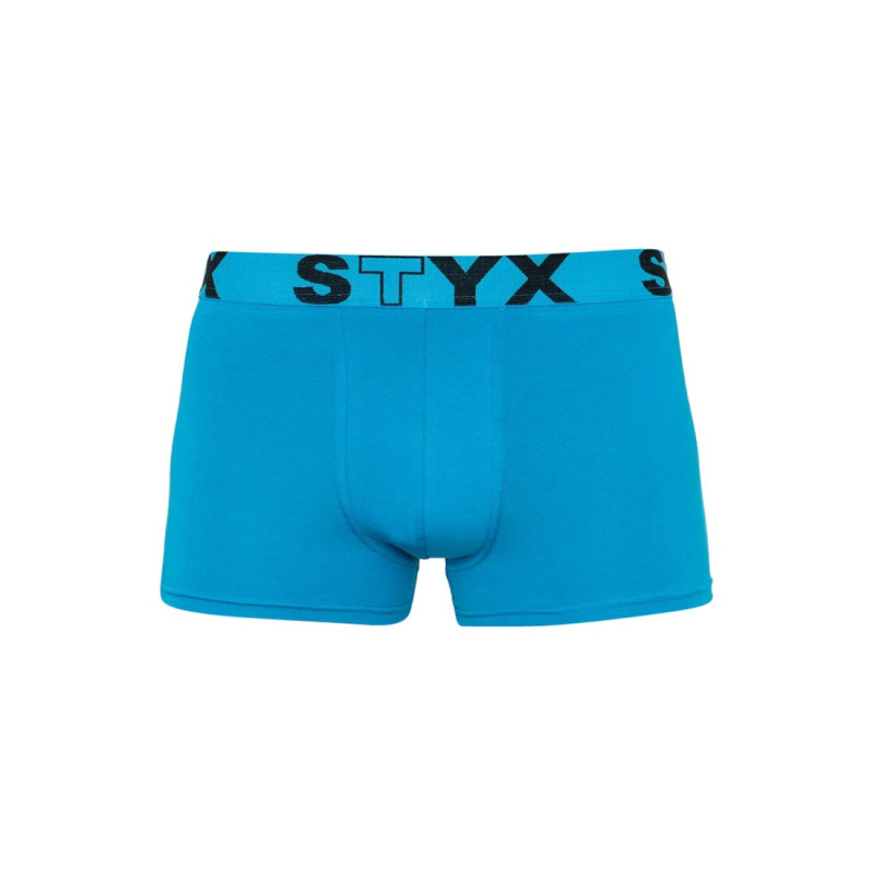 Styx Pánské boxerky sportovní guma světle modré (G969) L
