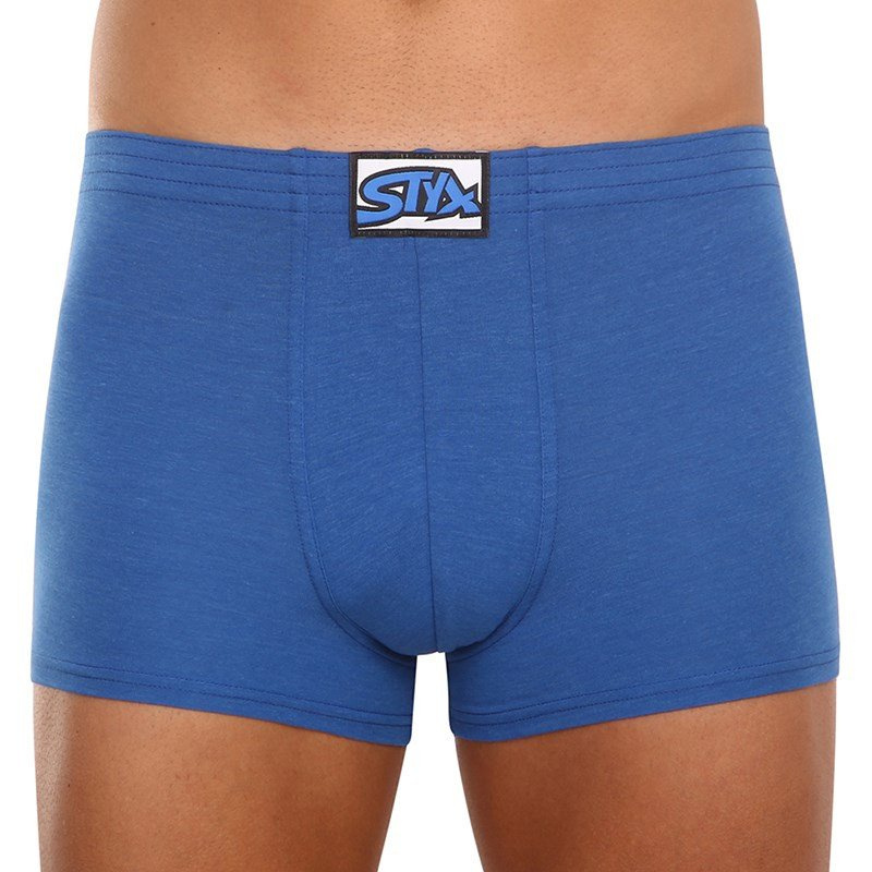 Styx Pánské boxerky klasická guma modré (Q967) M