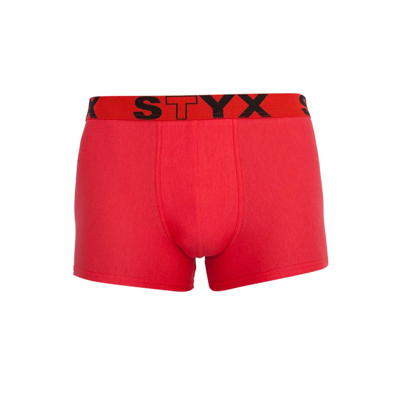 Styx Pánské boxerky sportovní guma červené (G1064) S