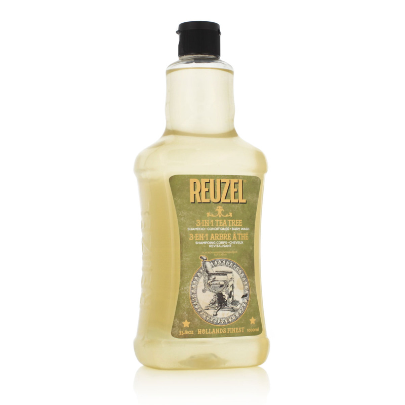Reuzel Tea Tree 3 v 1 šampon, kondicionér a sprchový gel pro muže 1000 ml