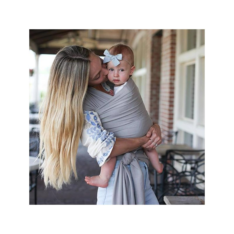 BOBA Wrap Bamboo Light Grey Nosič dětí šátek 1 kus