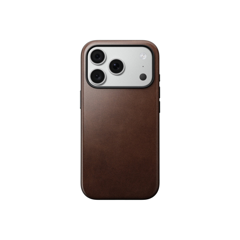 Nomad Modern Leather Folio (Horween) MagSafe kožené pouzdro iPhone 18 Pro Max Black